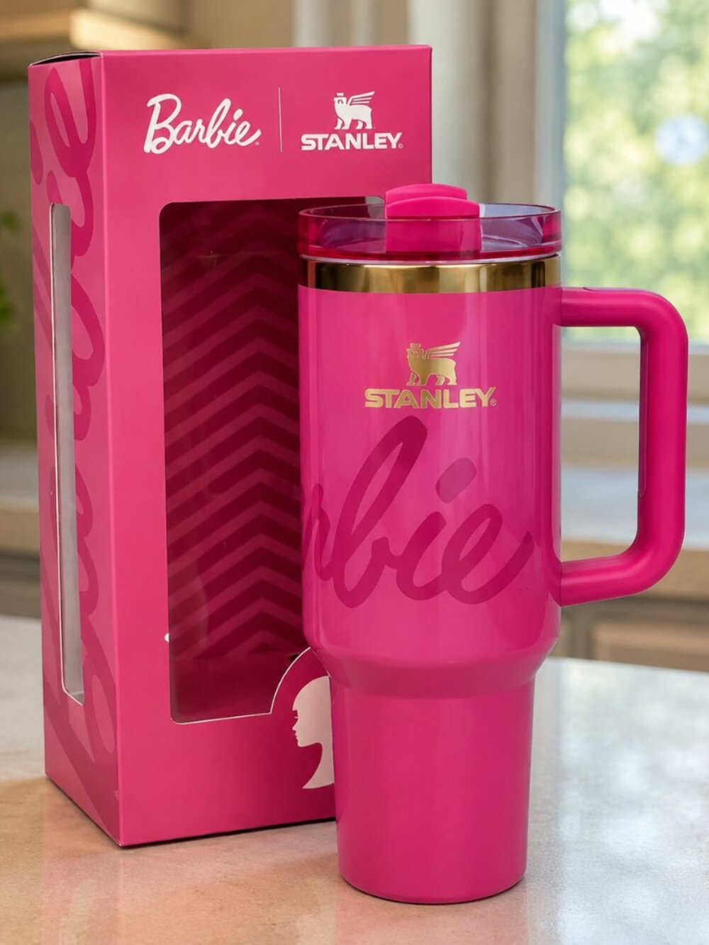 Unreleased Barbie x Stanley Cup Quencher H2.0 Tumbler 40oz